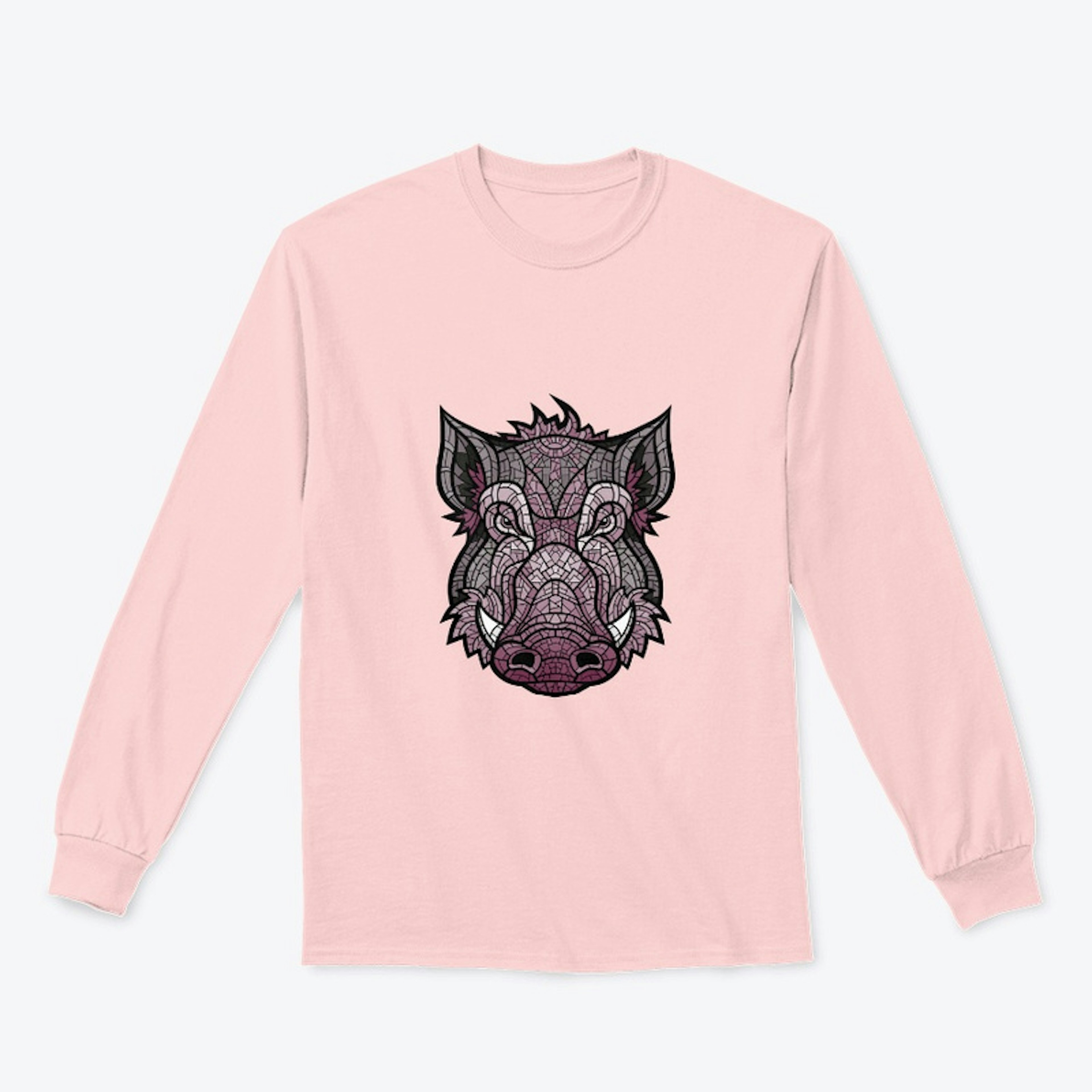 Pink Boar with Tail