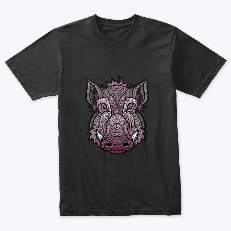 Pink Boar with Tail