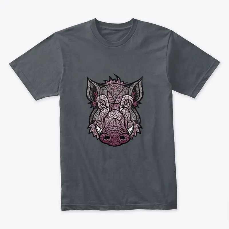 Pink Boar with Tail