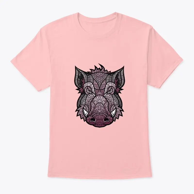 Pink Boar with Tail